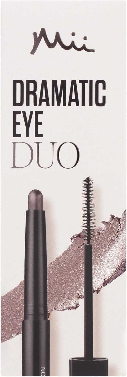 Mii Cosmetics Dramatic Eye Mascara And Eyeshadow Duo Gift Set | Professional Eye Makeup Set With Eyeshadow Stick And Lengthening Mascara | Makeup Gift Set For Women, Perfect Makeup Bundle | Rose Gold