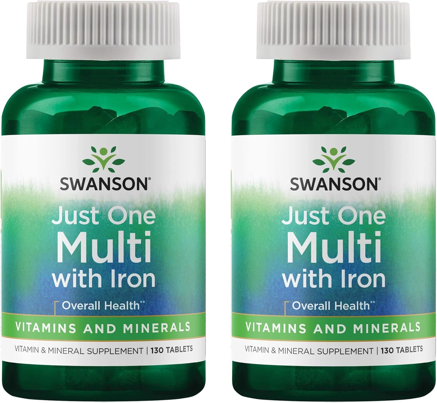 Swanson Century Formula Multivitamin With Iron 130 Tabs (2 Pack