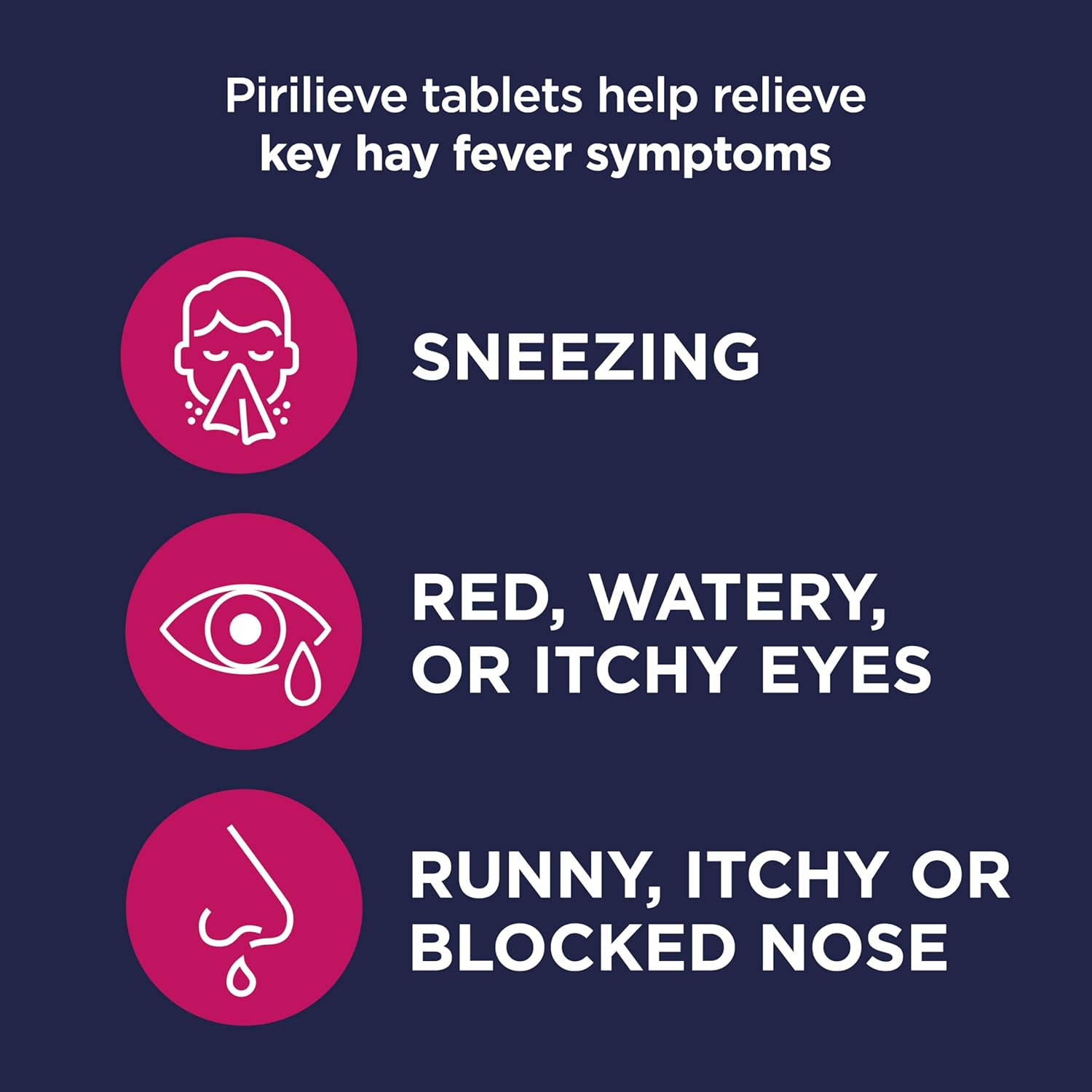 Pirilieve Hayfever Relief 120 mg Film-Coated Tablets : Amazon.co.uk: Health & Personal Care