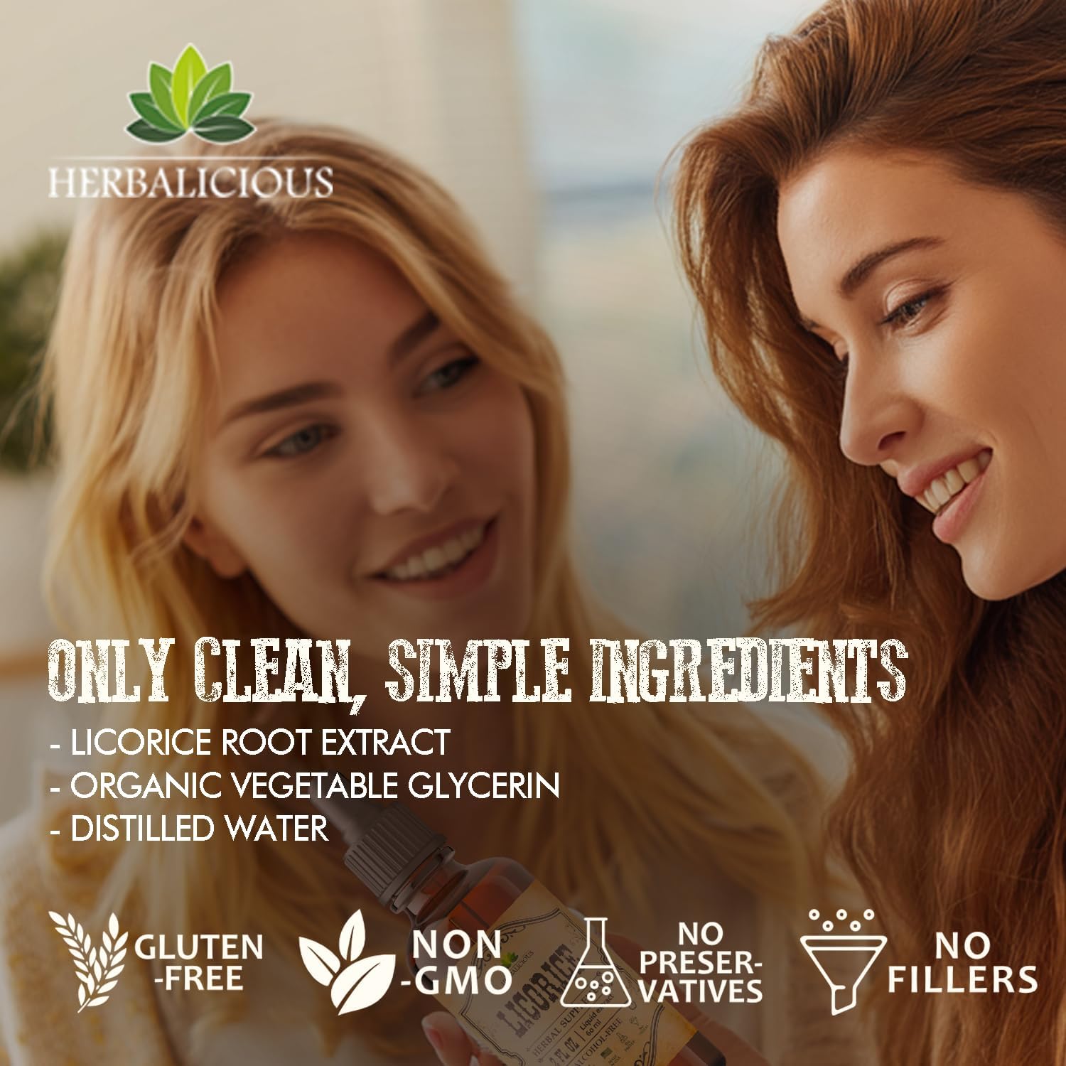 Herbalicious Licorice Root Extract – Organic Licorice Root Liquid Supplement – Pure Glycyrrhiza Glabra For Digestive, Respiratory, Adrenal & Immune Support – 4 Fl Oz – Vegan, Non-Gmo, Gluten-Free : Health & Household