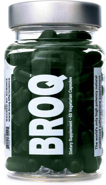 Broq - The Gold Standard Of Sulforaphane Supplements - More Than 2X Any Other Product - See Independent Lab Tests - The Worlds Only High Potency Natural Stabilized Sulforaphane - Same As Prostaphane