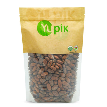 Yupik Organic Raw Cacao Beans, 2.2lb, Non-GMO, Vegan, Gluten-Free, Pack of 1