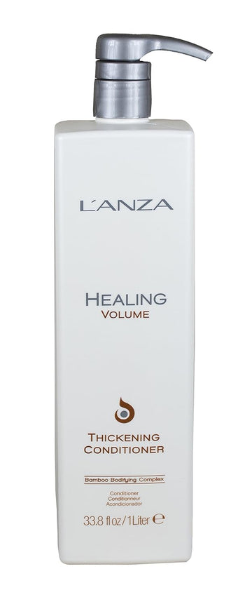 L'Anza Healing Volume Thickening Conditioner, Boosts Shine, Volume, And Thickness Of Fine Flat Hair, Rich With Bamboo And Keratin, Luxury Hair Care