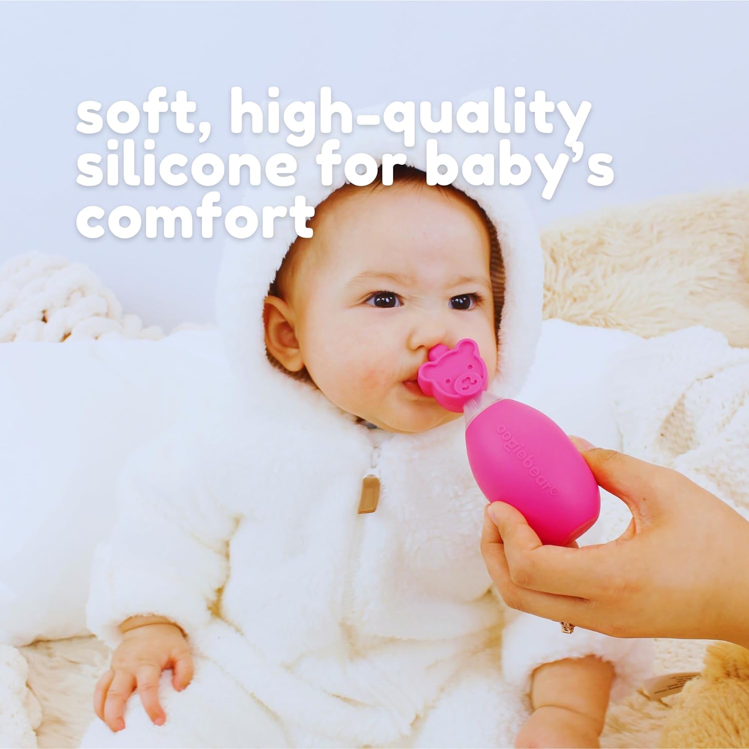 oogiebear: Baby Nasal Aspirator - Safe Booger & Earwax Remover for Newborns, Infants, Toddlers - Better Syringe, Airtight Suction, Nose Sucker - Essential Baby Stuff, Diaper Bag Must-Haves, Yellow : Baby