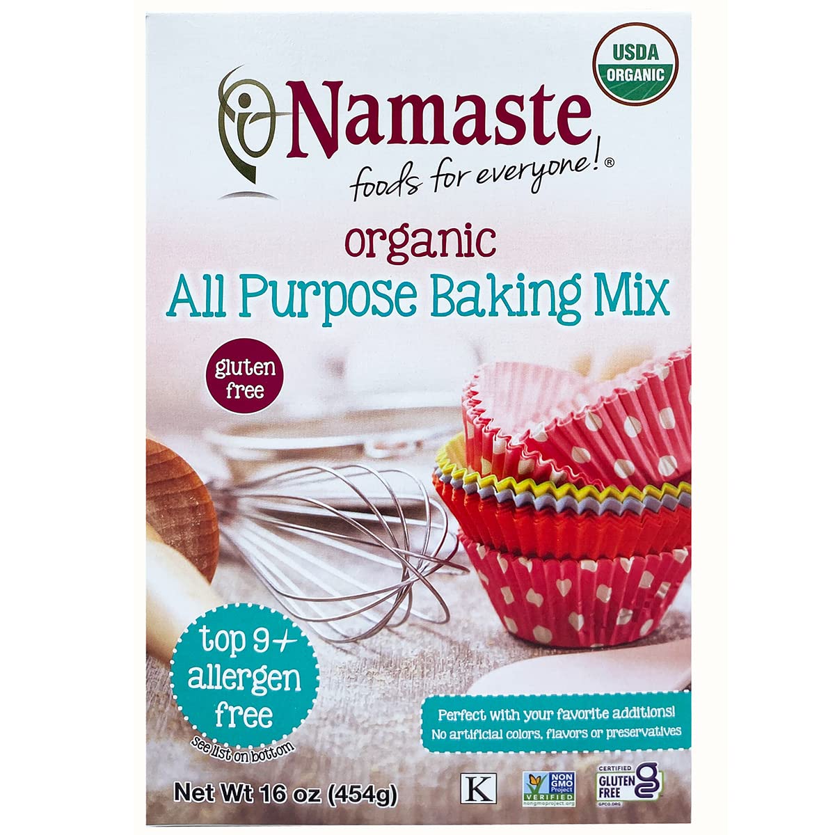 Namaste Foods Organic Gluten Free All Purpose Baking Mix, 16 ounces – Allergen Free