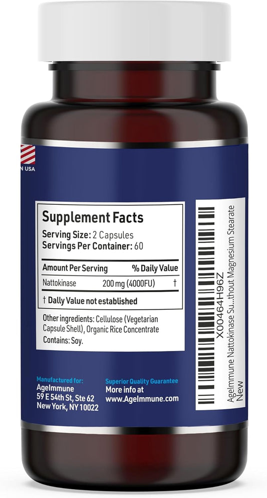Sod Antioxidants Complex Healthy Aging Supplement, 400Mg Of Superoxide Dismutase, Alpha Lipoic Acid, Green Tea Extract, L-Arginine, Lysine, Akg, Vitamin A, Vitamin E - 60 Capsules -2 Bottles