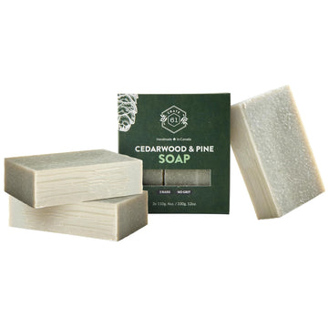Handmade In Canada, Plant Based Cold Process Natural Bar Soap For Face And Body, With Premium Essential Oils, For Men And Women 3 Pack (Eucamint)