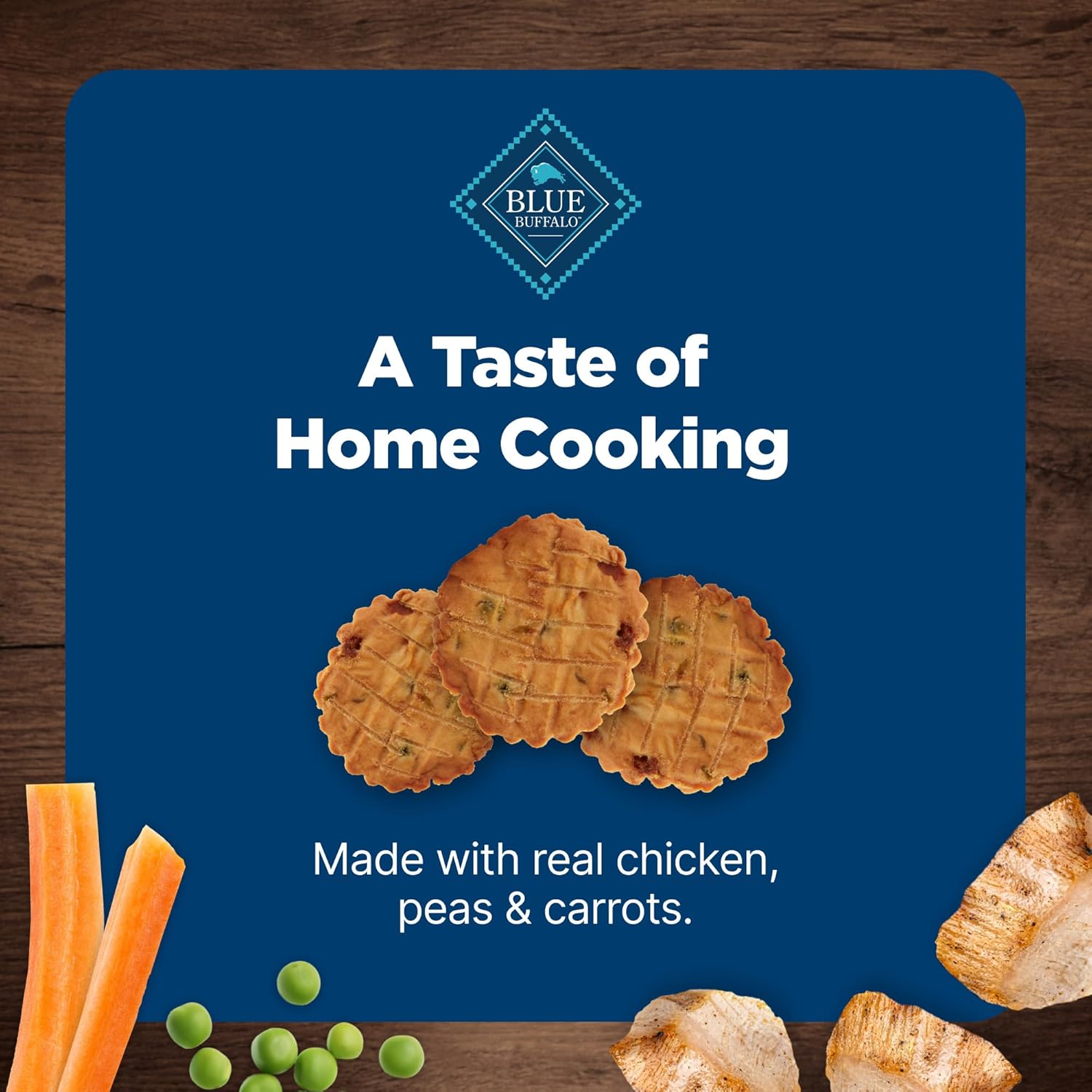 Blue Buffalo Nudges Homestyle Natural Dog Treats Made with Real Chicken, Made in the USA, Chicken, 10-oz. Bag : Pet Supplies