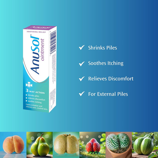 Anusol Ointment – Proven Formula Shrinks Piles, Relieves Discomfort, Soothes Itching & Lubricates – 25 G (Pack Of 1)
