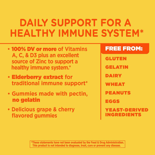 Nature'S Way Alive! Immune Gummies With Elderberry, Immune Support*, 90 Gummies