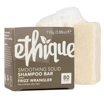 Ethique Frizz Wrangler - Smoothing Solid Shampoo Bar for Dry & Damaged Hair - Vegan, Eco-Friendly, Plastic-Free, Cruelty-Free, 3.88 oz(Pack of 1)