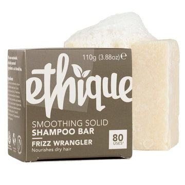 Ethique Frizz Wrangler - Smoothing Solid Shampoo Bar For Dry & Damaged Hair - Vegan, Eco-Friendly, Plastic-Free, Cruelty-Free, 3.88 Oz(Pack Of 1)