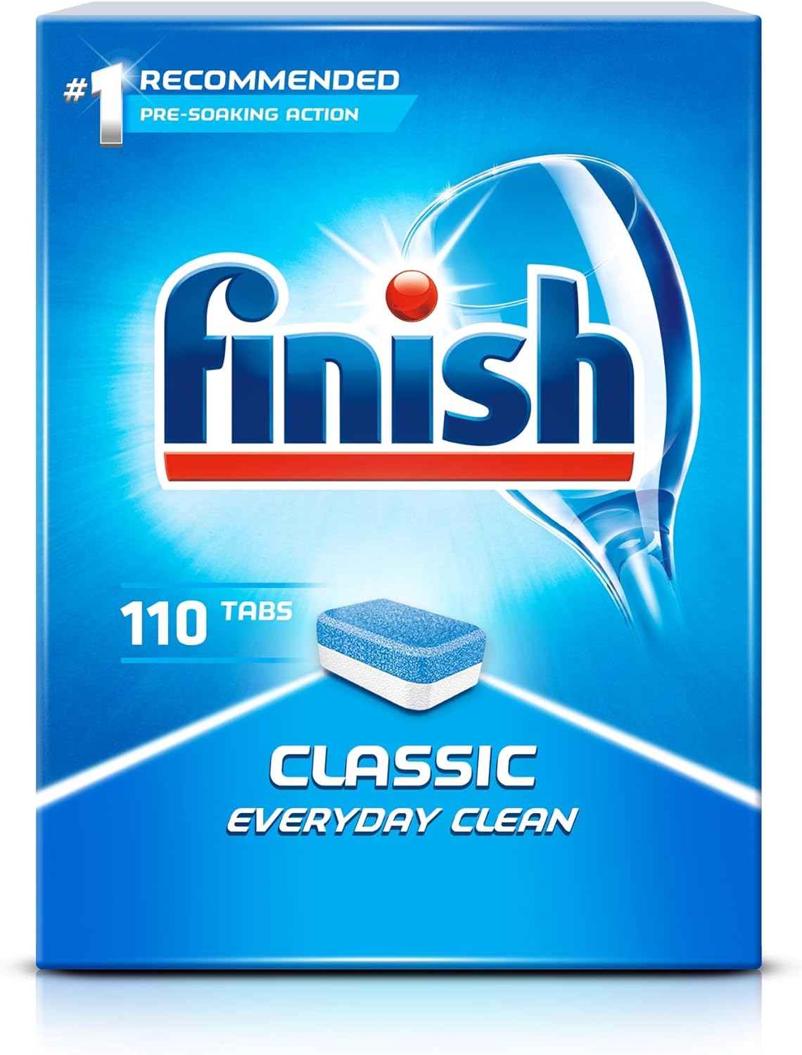 Finish Classic Dishwasher Tablets, Pack of 110 Tablets : Health & Household