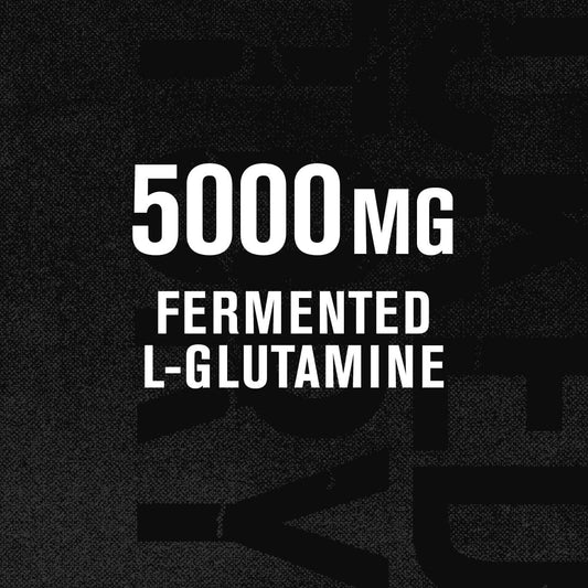 Jacked Factory L-Glutamine Powder 100 Servings - Vegan Fermented L Glutamine Supplement For Post Workout Muscle Recovery, Immunity, Digestive Health | No Artificial Filler - Unflavored