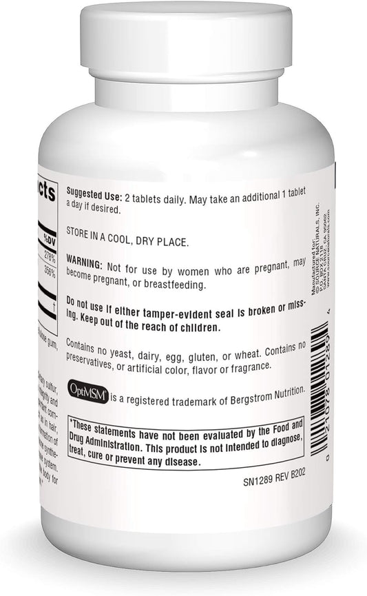 Source Naturals Msm (Methylsulfonylmethane), Dietary Sulfer Supplement