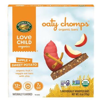 Love Child Organics Oaty Chomps Apple + Sweet Potato, 4 Oz