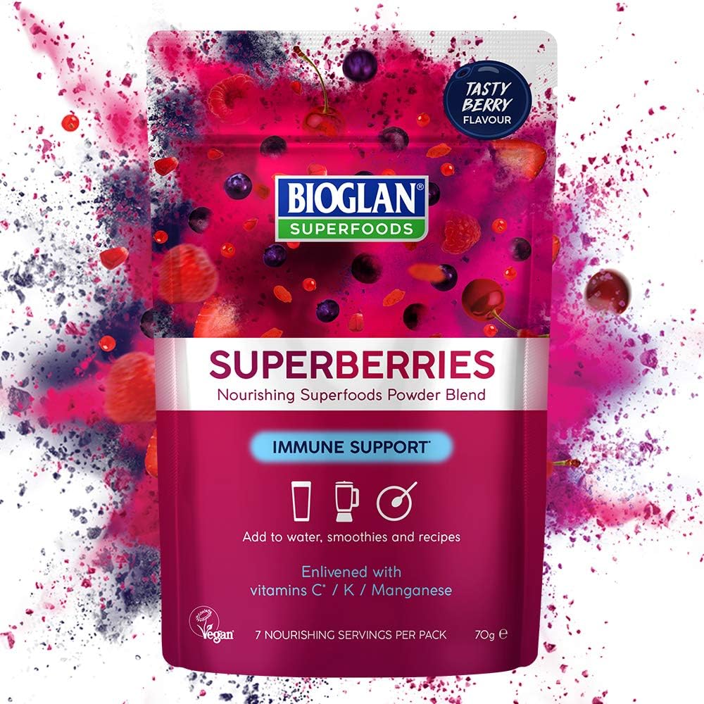 Bioglan Superfoods Superberries | Vitamin C | Manganese | 70G