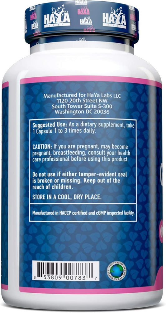 Haya Labs Green Tea Extract 500Mg 60 Capsules