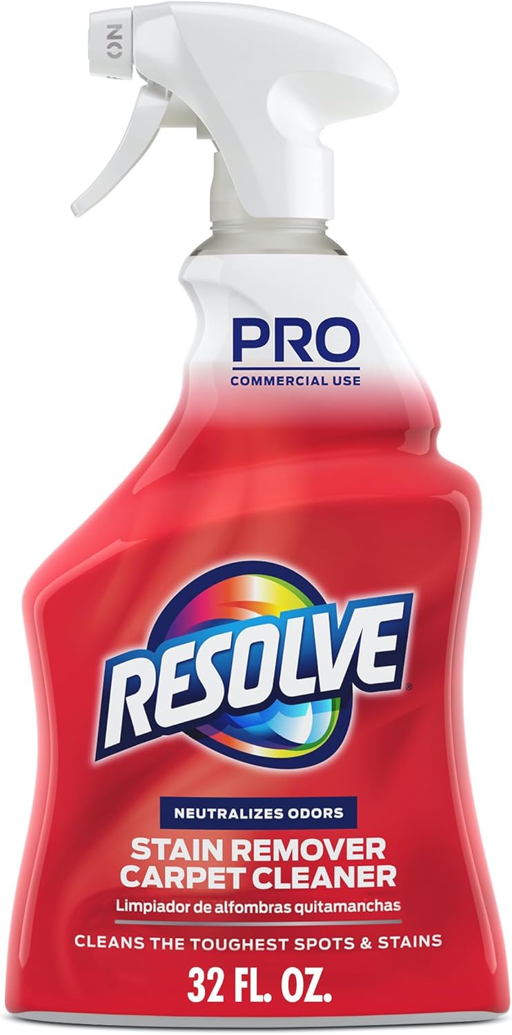 Resolve Professional Strength Spot And Stain Carpet Cleaner, Carpet Cleaner, Carpet Cleaner Solution, 32 Fl Oz