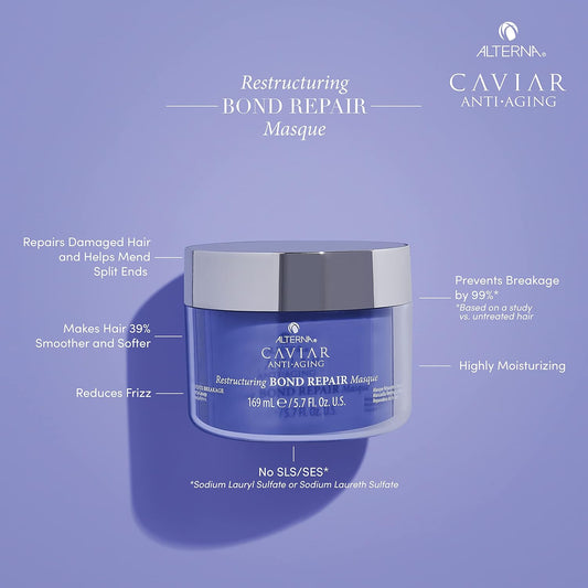 Alterna Alterna Caviar Anti-Aging Restructuring Bond Repair Masque Refill Pod, 5.7 Ounce | Strengthens & Protects Damaged Hair, 5.7 Fl. Oz