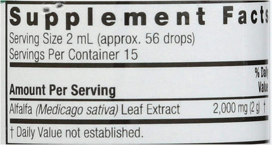 Nature's Answer Alcohol-Free Alfalfa Herb Extract, 1-  Supports Immune System, Blood, Digestion, Energy Levels - Helps with Detoxification