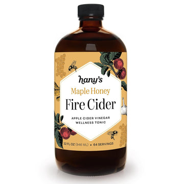 Hany'S Harvest Maple Honey Fire Cider – 32 Fl Oz Glass Bottle | All-Natural, Small-Batch, Handcrafted, Non-Gmo, Gluten-Free, Immune & Digestive Support