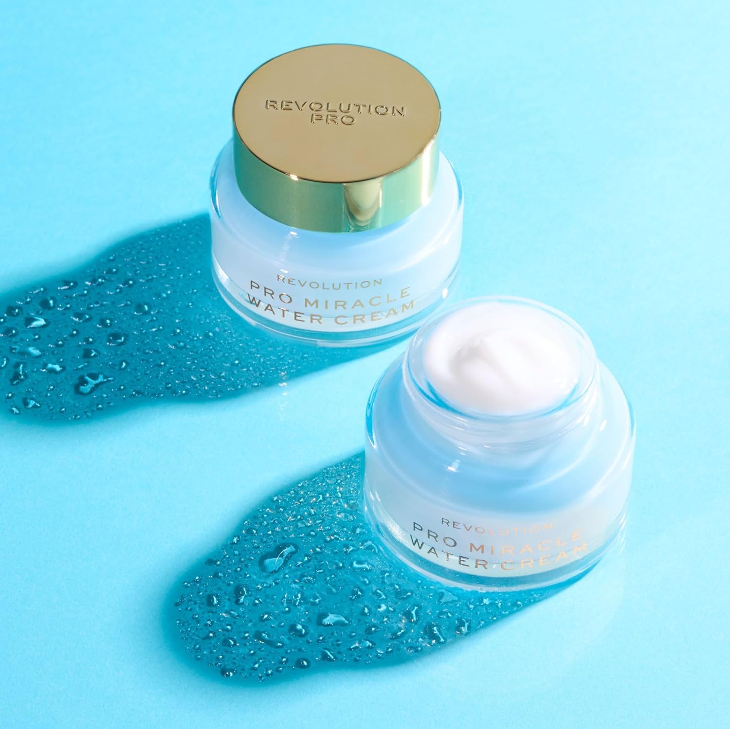 Revolution Pro, Miracle Water Cream, Dermatologist-Recommended Hydrating Moisturiser & Water Gel Cream with Hyaluronic Acid & Niacinamide, Vegan & Cruelty-Free, 50ml : Amazon.co.uk: Beauty