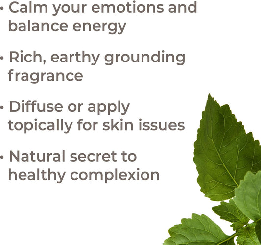 Plant Therapy Organic Patchouli Essential Oil 10 Ml (1/3 Oz) 100% Pure, Undiluted, Therapeutic Grade