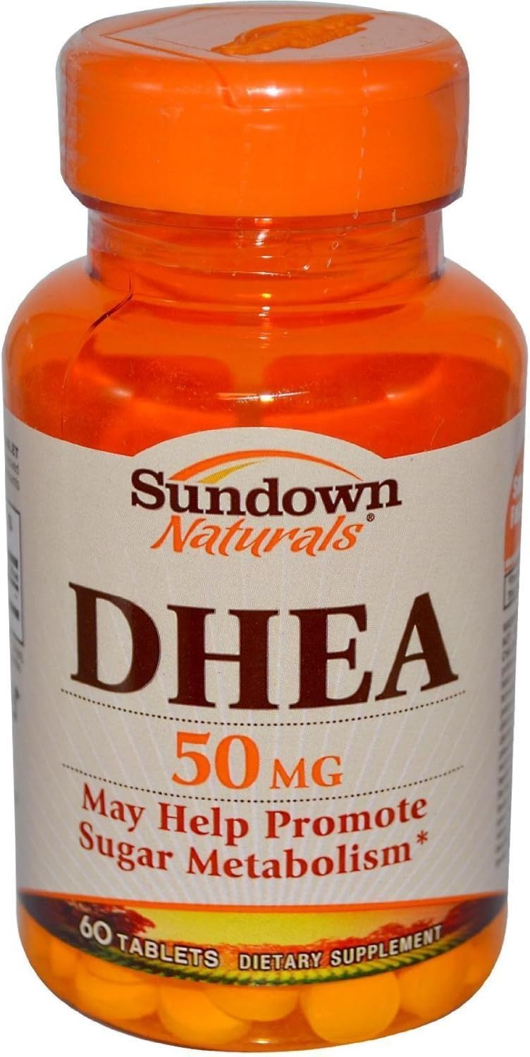 Sundown Naturals DHEA 50 mg Tablets 60 Tablets (Pack of 3)