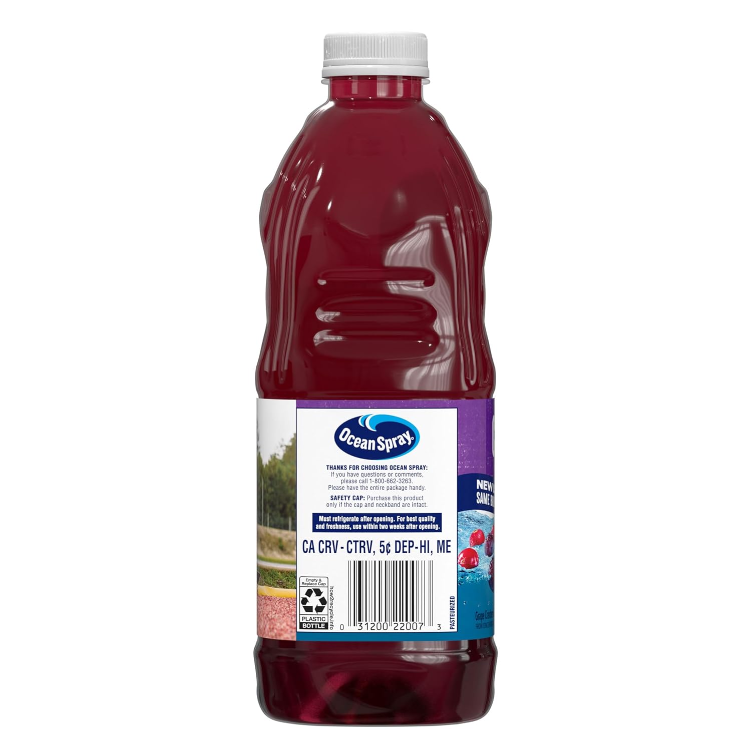Ocean Spray Juice, Cranberry Grape, 64 Fl Oz Bottle : Grocery & Gourmet Food