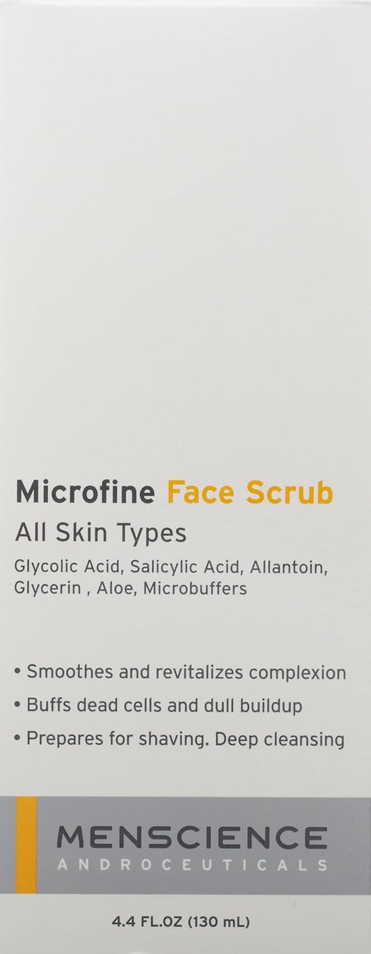 Menscience Androceuticals Microfine Face Scrub All Natural, 4.4 Fl Oz