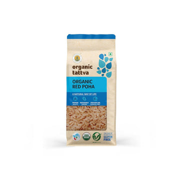 Organic Tattva Beaten Rice/ Flattened Rice Flakes, 500G Usda Certified
