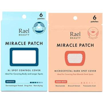 Rael Miracle Bundle - Xl Spot Control Cover (6 Count), Microcrystal Dark Spot Cover (6 Count)