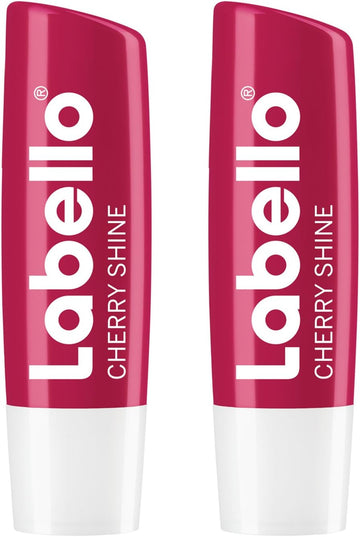 Labello Blackberry Shine Im 6Er Pack (6 X 4,8 G), Lippenpflegestift Mit Zartrotem Glanz Und Schimmerpigmenten, Lippenpflege Ohne Mineralöle