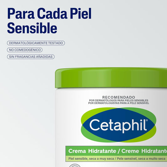 Cetaphil Face & Body Moisturizer, Hydrating Moisturizing Cream For Dry To Very Dry, Sensitive Skin, New 16 Oz, Fragrance Free, Non-Comedogenic, Non-Greasy