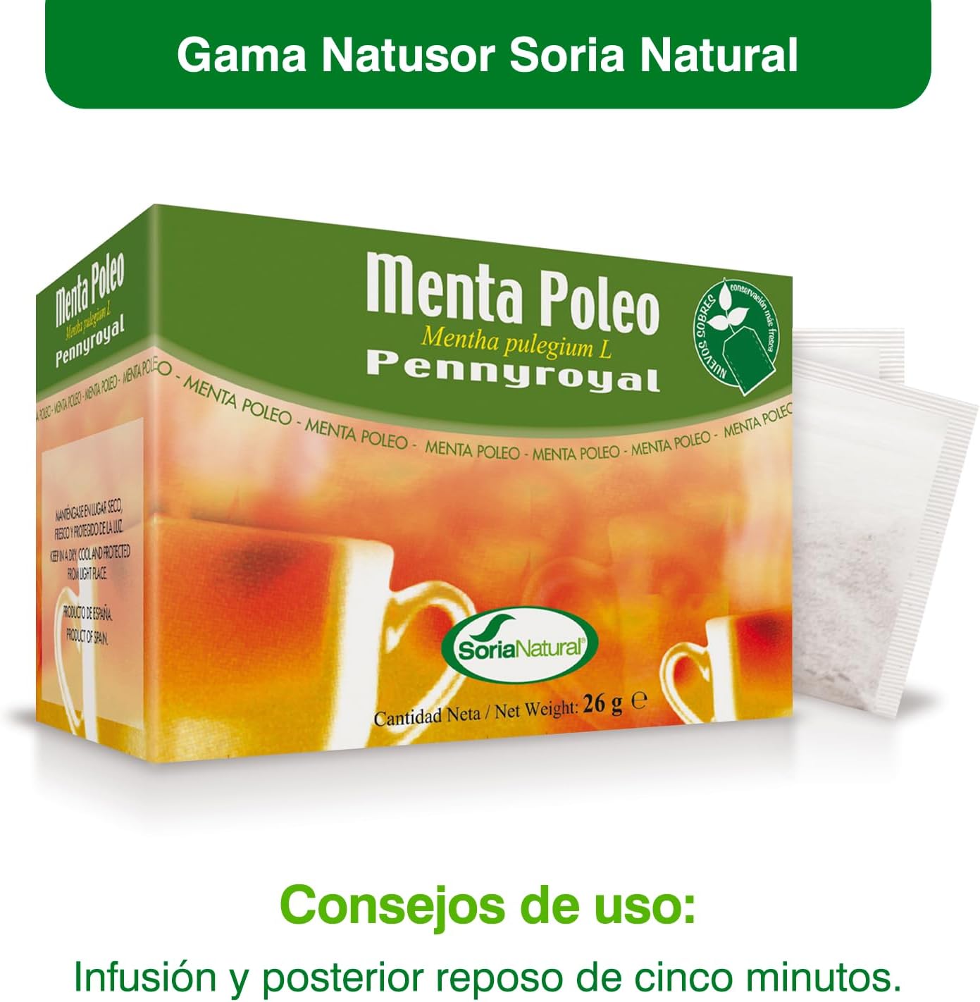 Soria Natural, Mint Poleo, 20 Filters