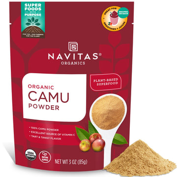 Navitas Organics Camu Camu Powder, 3 oz. Bag, 17 Servings — Organic, Non-GMO, Gluten-Free