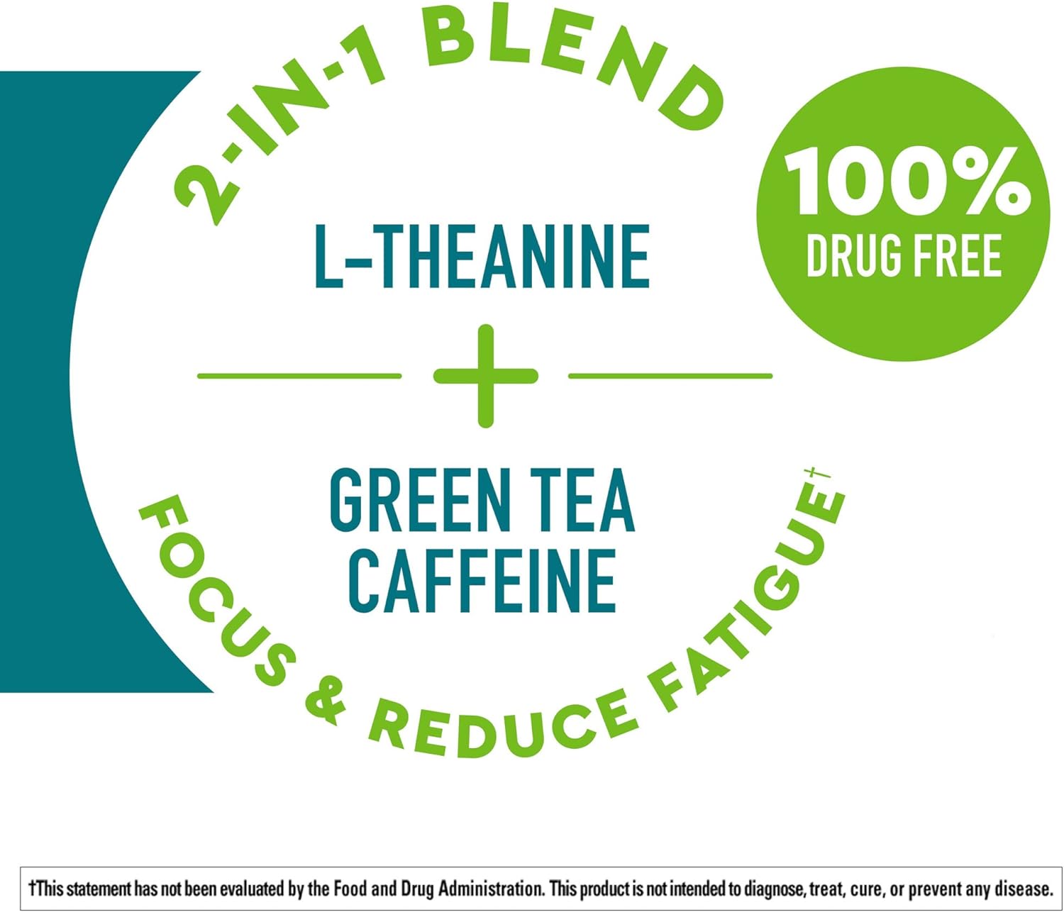 Nature Made Wellends Clear & Focus, L-theanine, Green Tea Caffeine, 5 B vitamins, Fast-Acting Formula, 30 Chewable Tablets, Peppermint avor