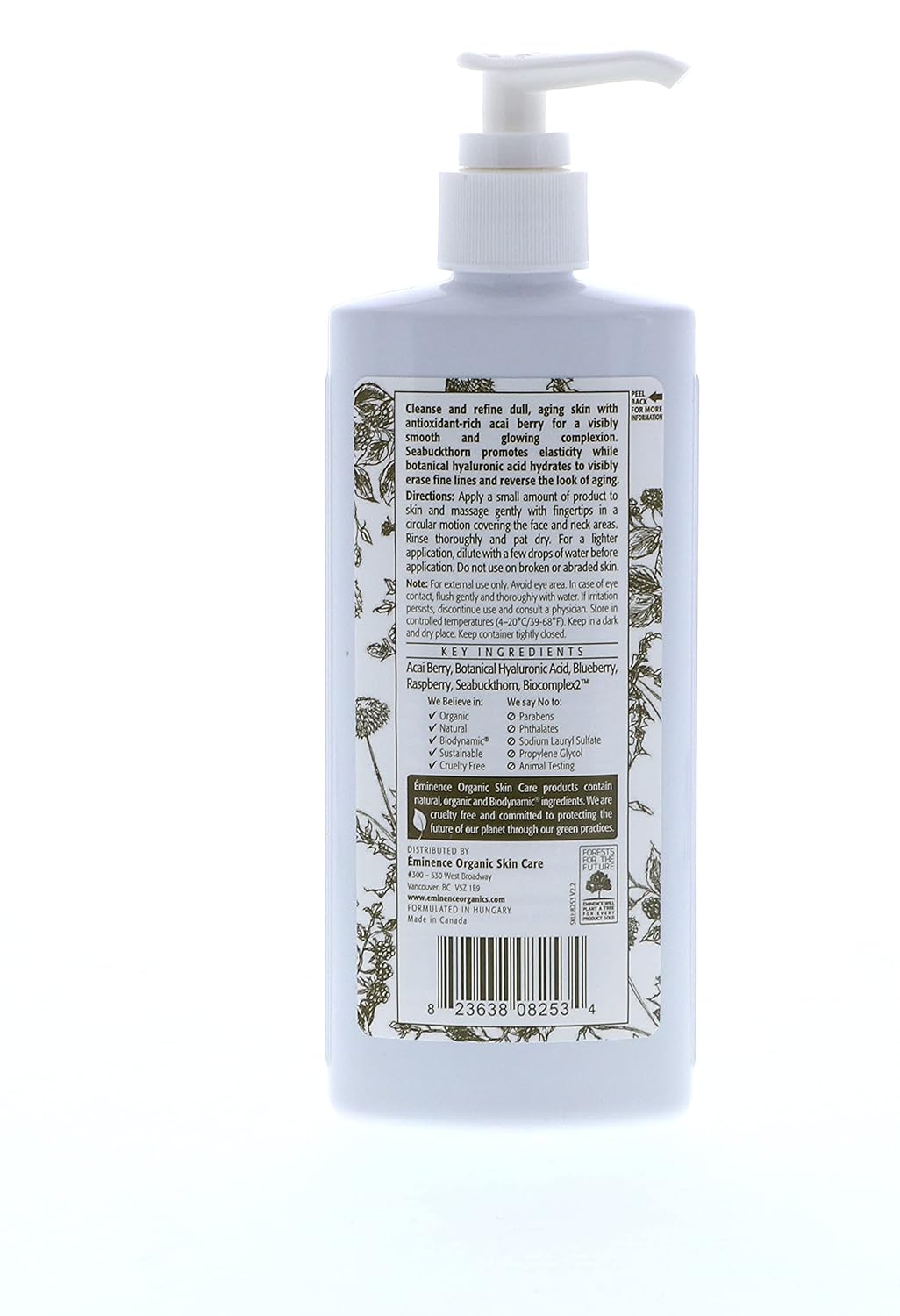 Eminence Cleanser 8.4 Oz Firm Skin Acai Cleanser 8253 For Women : Beauty & Personal Care
