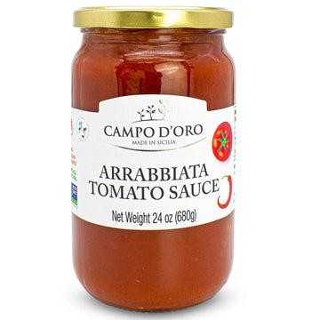 Arrabiatta Tomato Sauce 24 Oz, Campo D'Oro, Pasta Sauce, Italian Specialties & Italian Food. 100% Made In Italy