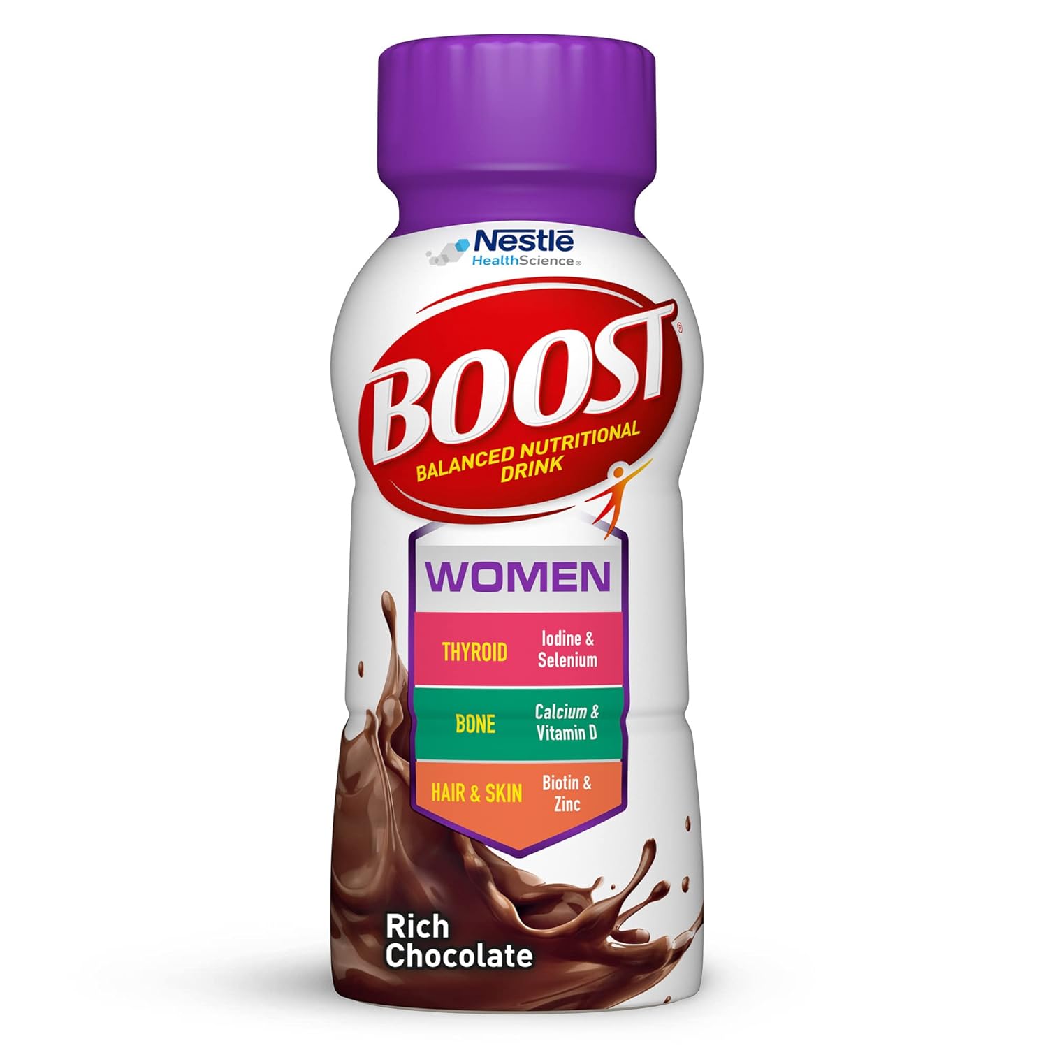 Boost Women Balanced Nutritional Drink, Rich Chocolate, 8 Fl Oz (Pack Of 24)