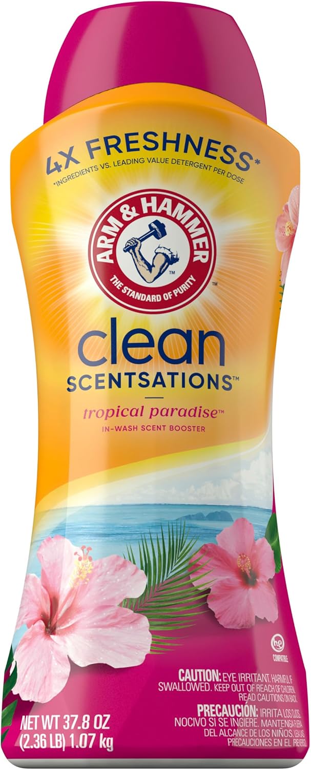 Arm & Hammer In-Wash Scent Booster, Tropical Paradise, 37.8 Ounce