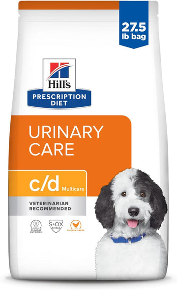 Hill'S Prescription Diet C/D Multicare Urinary Care Chicken Flavor Dry Dog Food, Veterinary Diet, 27.5 Lb. Bag
