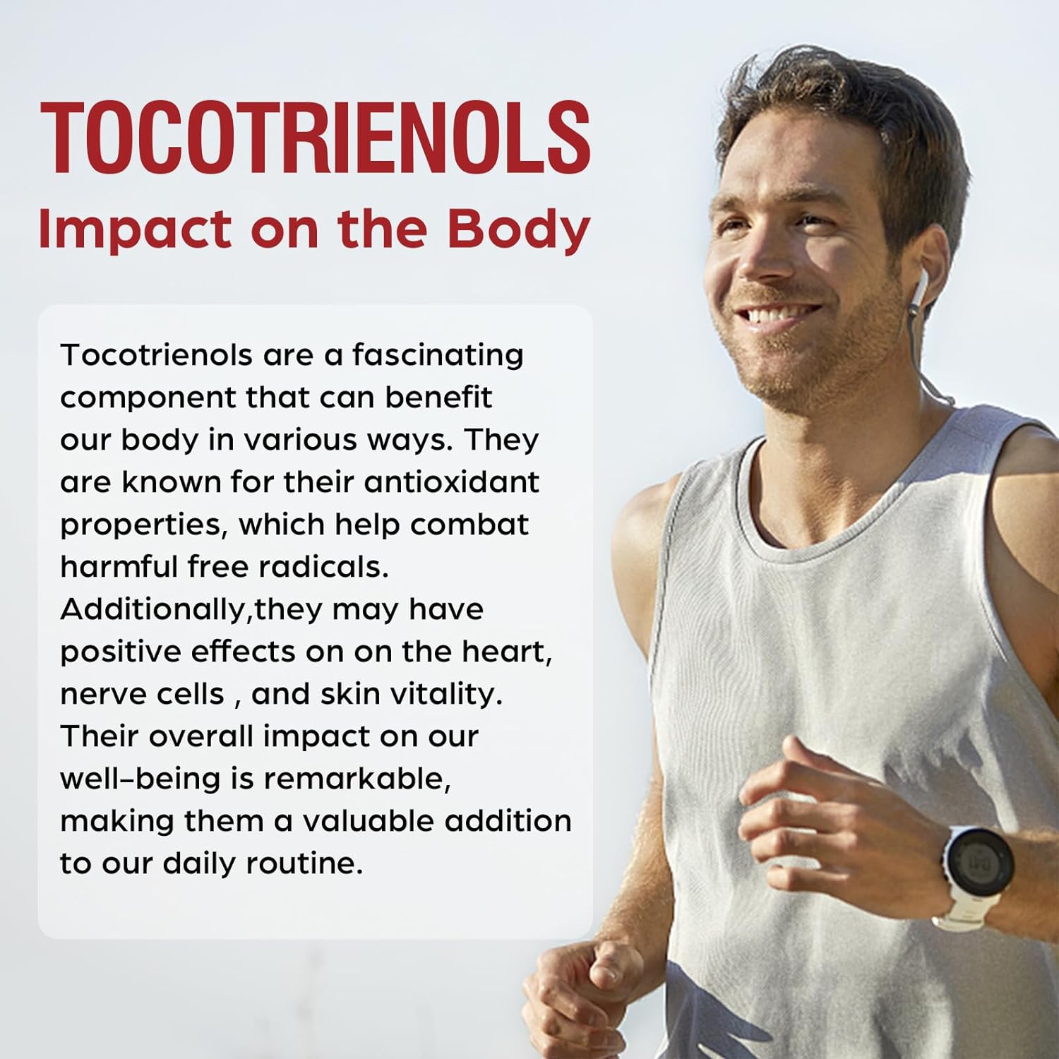 Tocotrienol Supplement Full Spectrum, Cutting-edge Fusion Technology, Tocotrienol Vitamin E-Tocotrienols 800mg,Powerful Antioxidant,Cardiovascular,Highest Absorption Rate - 60 Liquid-Filled Capsules : Health & Household