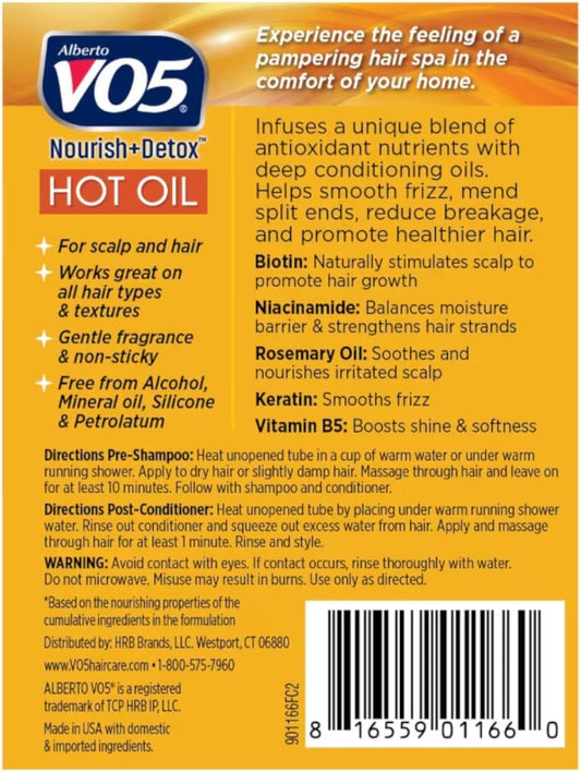 V05 Moisturizing Hot Oil, 2 Tubes, 0.5 Oz 14 Ml