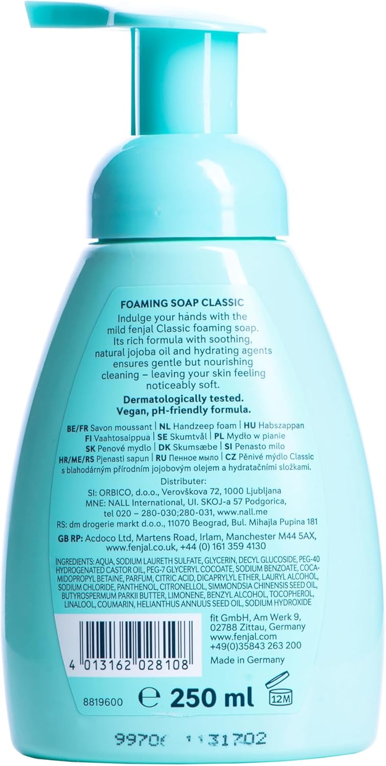 Fenjal Classic Foam Soap 250ml : Amazon.co.uk: Beauty