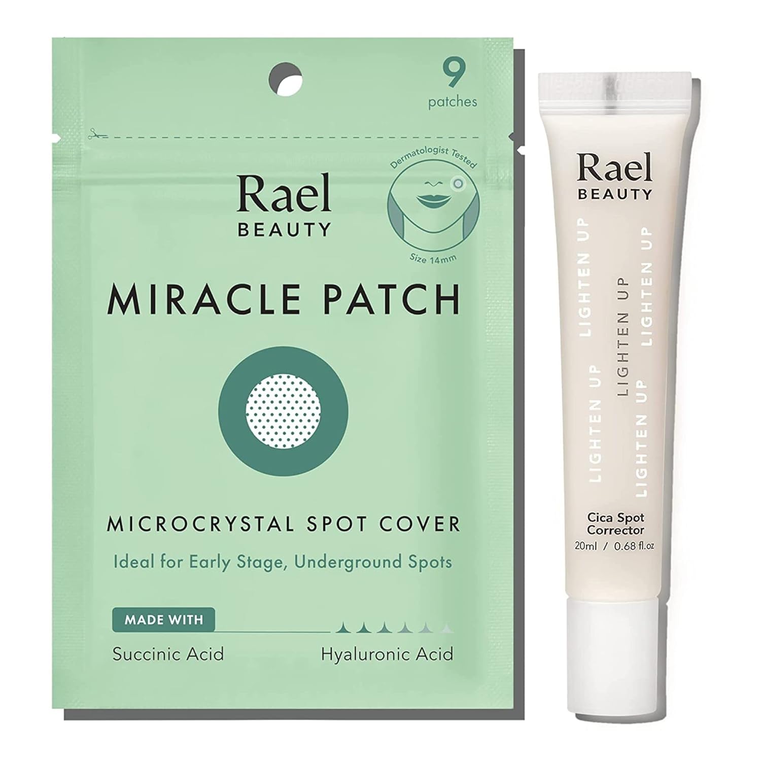 Rael Bundle - Microcrystal Spot Cover (9 Count) & Cica Dark Spot Cream (20 Ml)