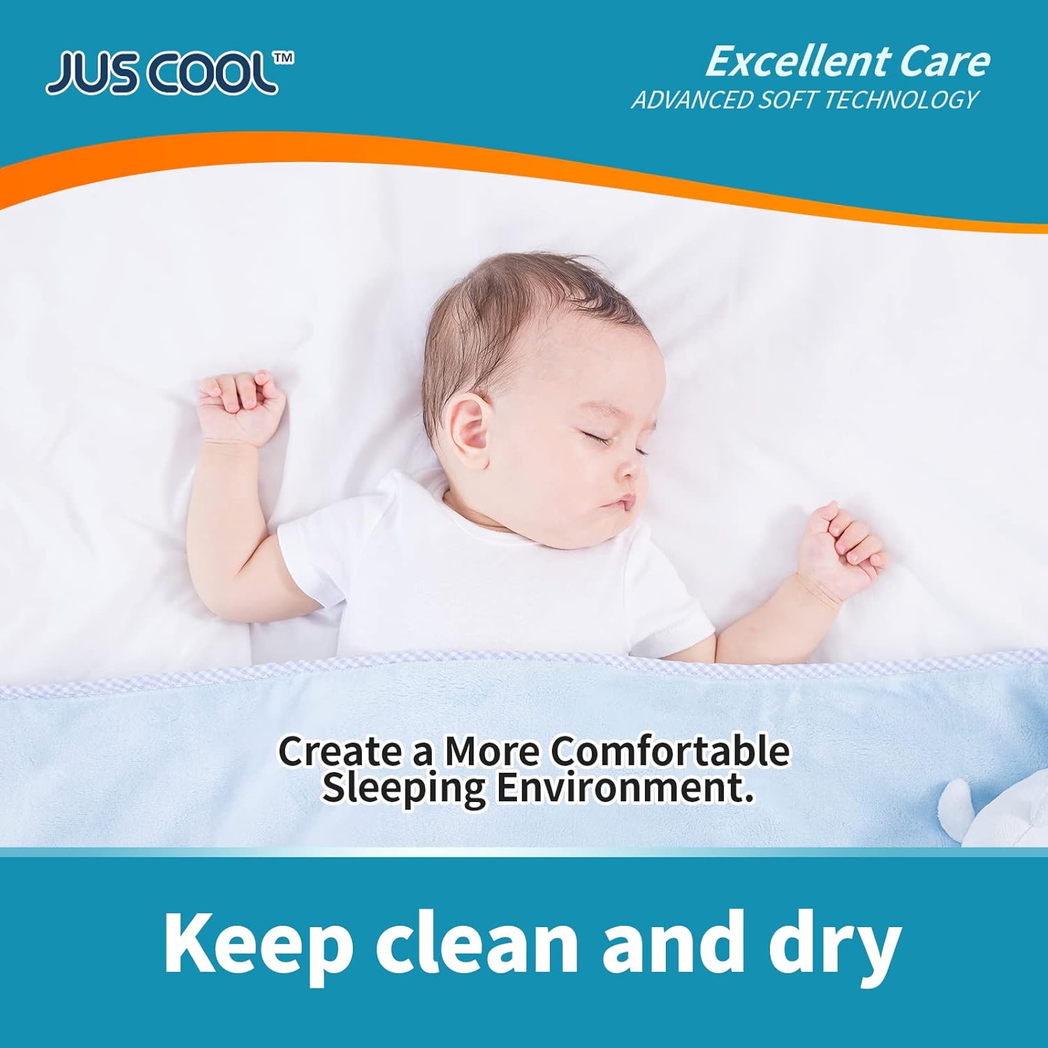Jus Cool Baby Disposable Changing Pads, 13”X 18”(200+1 Count) Underpads Portable Diaper Changing Pads, Soft Bed Pads Ultra Absorbent And Waterproof