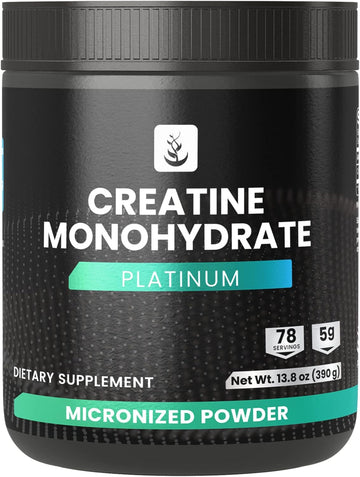 Pure Original Ingredients Creatine Monohydrate Powder, 13.8 Oz, Dietary Supplement, Micronized