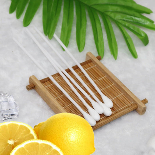 Dukal Lemon Glycerin Swabsticks 4 inch. Pack of 25 applicators. Lemon Flavored Swabsticks for Oral Care. Non-sterile swabsticks for Medical Applications. Convenient triples. Single use